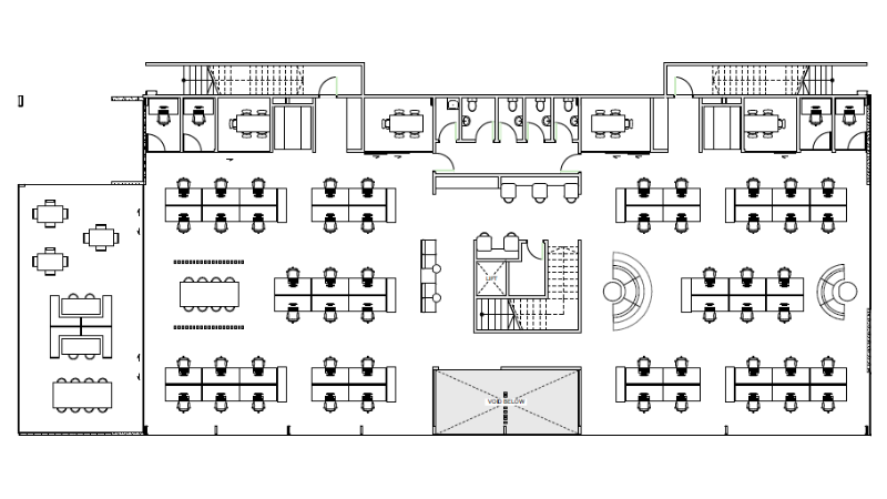 Commercial building design layout