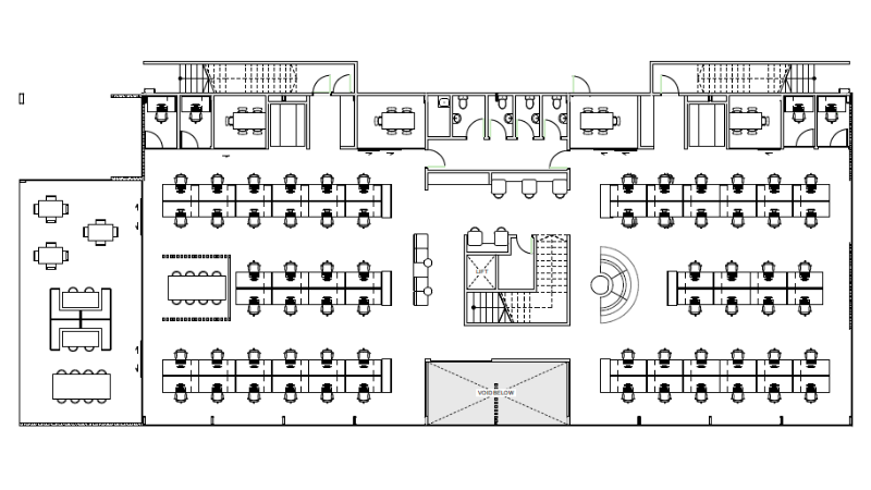 Commercial building design layout